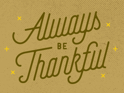 thankful script thanksgiving type typography