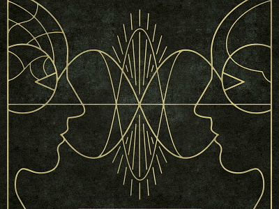 resonance conceptual figure monoline