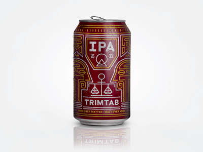 trimtab can concept balance beer can design ipa line moonlike online packaging red symbolism trimtab yellow