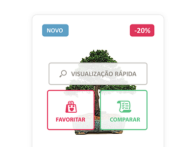 Obonsai Store bonsai clean ecommerce products red simple store tree ui virual store web