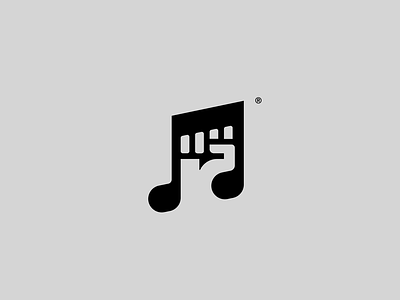 Mpower app icon branding clever design gestalt logo logodesign monogram music music note musician negative space symbol vector