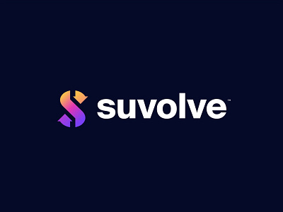 Suvolve arrows branding colour design direction gradient letter s logo logodesign logotype name branding rebrand suvolve typography