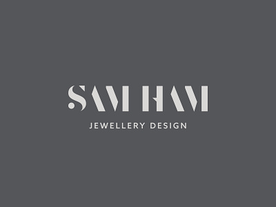 Sam Ham logotype bold branding design feminine logo jewellery logo logo logodesign logotype luxury masculine logo rebrand typography