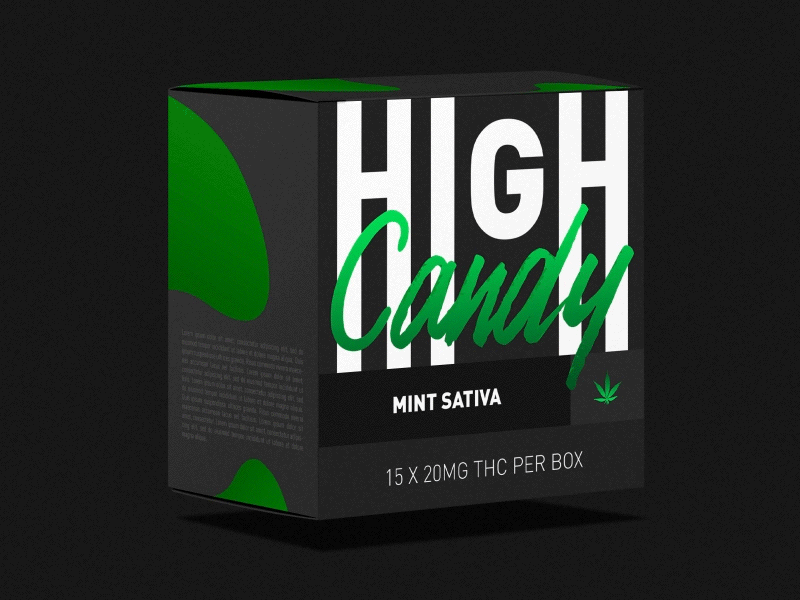 High Candy box branding design logo packaging