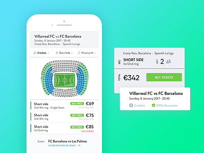 TicketServise football mobile ticket ui ux