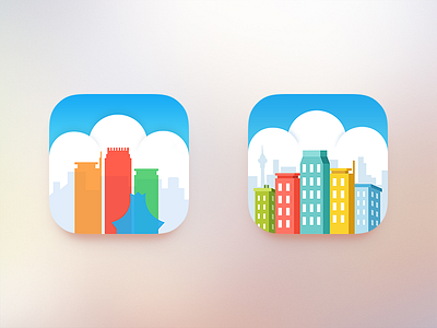 Mop City Icon app building city icon mop ui