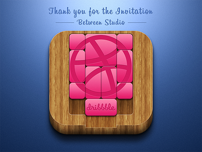 Huarong Road dribbble huarong road icon invitation puzzle thanks wood