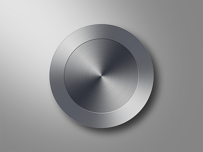 Metal Button brushed metal button icon metal