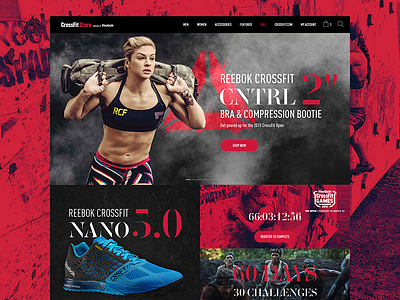 CrossFitStore Powered by Reebok commerce concept crossfit map news redesign reebok sport ui ux website