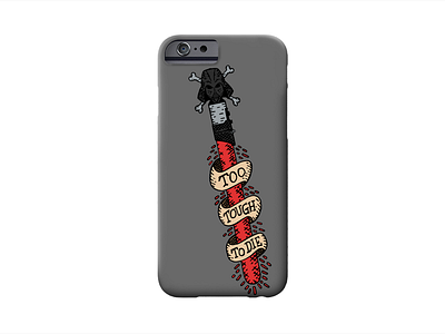 Too Tough To Die | Dribbble x Threadless Playoff american traditional art darth vader design illustration merch phone case star wars