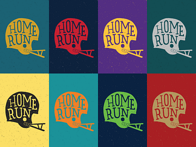 Home Run? apparel football grunge hand drawn helmet home run illustration nfl sportsball texture