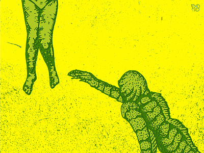 Creature From The Black Lagoon classic movies creature creature from the black lagoon creepy grunge hand drawn horror illustration monster texture