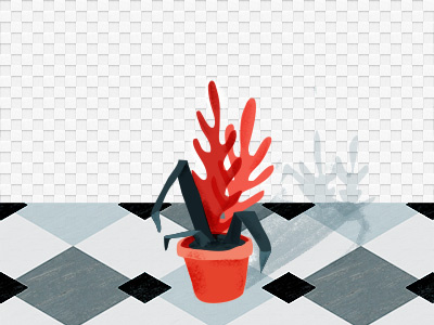 An unloved plant colour editorial floor pattern plant