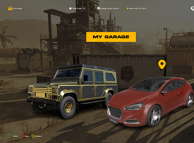 Battle Ground Gaming: My Garage app design app ui gaming ui ui ux