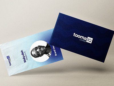 toomaIQ LTD: Identification & Business Card app design brand identity branding business card design id card