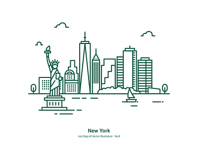 100 Days of Vector Illustration No.8 - NYC