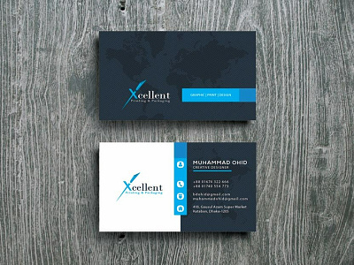 Modern Corporate Business Card Design branding business card graphic design logo photoshop
