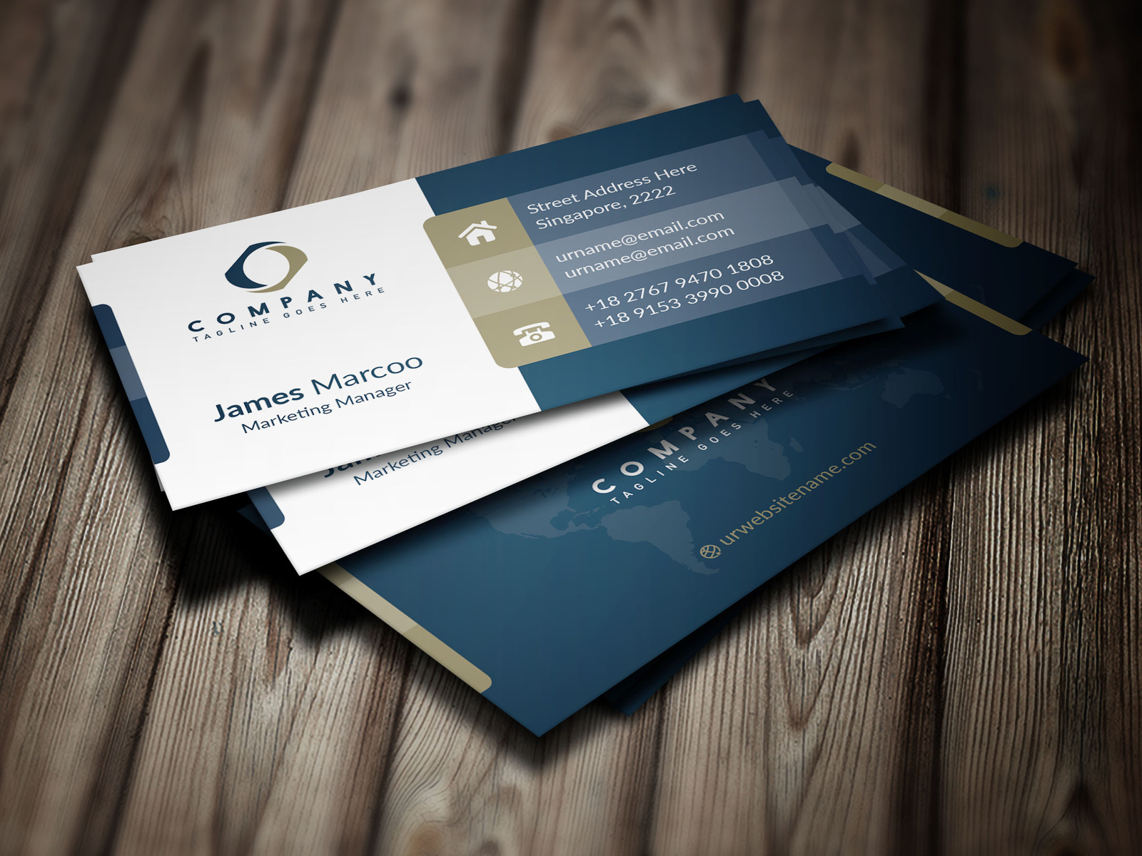 Corporate Business Card Design By Muhammad Ohid On Dribbble