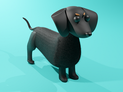 3d dog 3d 3ddesign animation art blender branding design graphic design illustration logo motion graphics ui