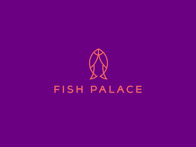 fish palace logo | minimalist fish logo | fish logo abstract app logo branding design fish fish palace logo geomatric graphic design grid home logo logo design logo inspiration logo maker logo trend 2022 minimalist modern real estate simple technology logo