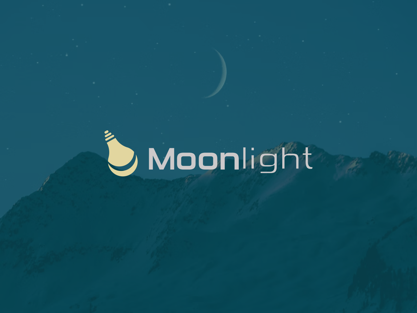 Moon light logo design vector image on VectorStock | Moon logo, Logo  design, Graphic design logo