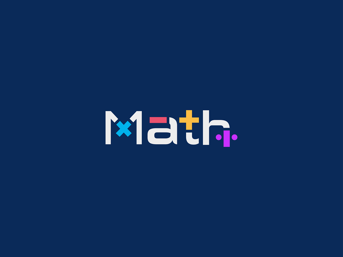 Math wordmark logo | math logo by Mirazur Rahman on Dribbble