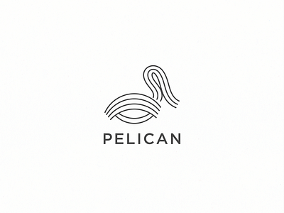 Pelican logo abstract logo app logo art branding clean logo creative pelican log design geomatric graphic icon lineart logo logo logo design logo inspirations logo trend 2022 logotype modern logo pelican pelican brand pelican logo