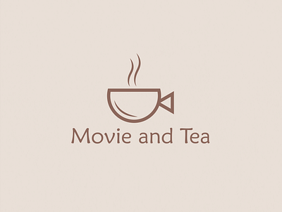 Movie and Tea logo abstract app logo branding combination logo design elegant geomatric graphic design grid icon logo logo design logo inspiration logo trend 2022 logomark minimalist modern movie tea vector