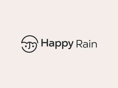 Happy Rain app logo bitcoin blockchain branding coin crypto design elegant logo geomatric grid logo logo design logo trend 2022 logomark logotype modern logo rain rain logo saas vector
