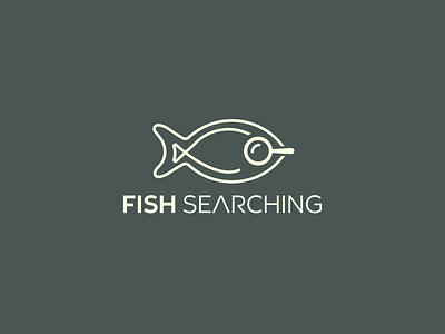 Fish Searching logo app logo bitcoin brand identity branding coin crypto design fish fish logo geomatric grid logo logo design logo trend 2022 minimalist logo modern logo nft saas search logo vector