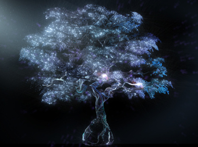 Terra Mater - Tree of Light branding design simulation
