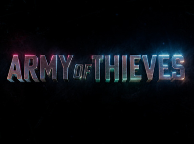 Netflix Army of Thieves / Motion Design Package typography