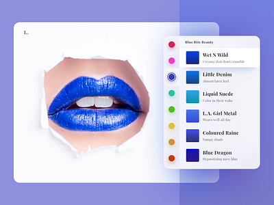 Color Picker tool for lipstick marketplace - Part 1 color ecommerce lips lipstick makeup marketplace picker seductive shade tone