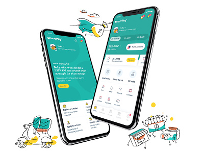 SmartPay Application ewallet finance fintech merchant mobile app sme quick loans trinhhuyhung