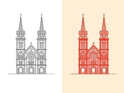Saigon Notre-Dame Basilica (Real Pixel) basilica hungtr.huy icons saigon trinhhuyhung vietnam