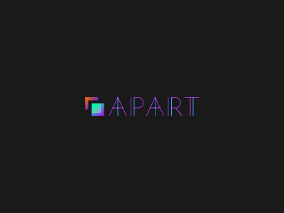 Apart Logo Concept concept gradiants graphic design logo
