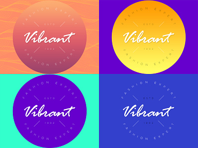 Vibrant Logos colors fashion logo vibrant