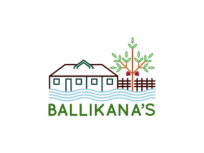 Ballikana Estate Logo branding concept estate farmhouse graphic design identity logo natural products nature ux