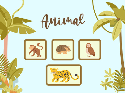 Jungle Animals animal design graphic design illustration vector
