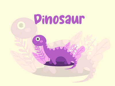 Dinosaur Illustration animal design dinosaur graphic design illustration vector