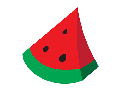Bright watermelon adobe illustrator bright cute design flat fresh funny graphic design illustration red vector watermelon