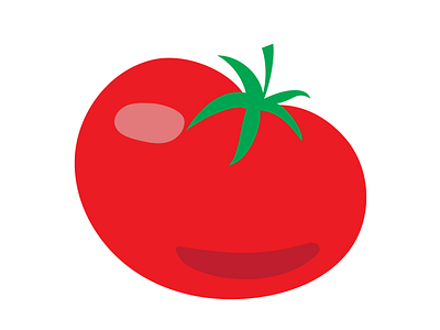 Red flat bright tomato adobe illustrator bright cute design flat funny graphic design illustration red tomato vector ved vegetables whole