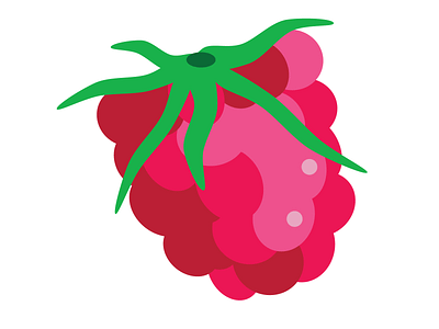 Sweet raspberry adobe illustrator cute design flat fruit funny graphic design illustration pink raspberry sweet vector
