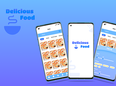 Delicious Food App app delicious food app design food app food app ui ui ux