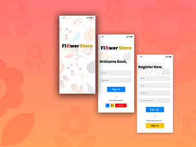 Flower Store flower app flower store app flower store design flower store ui flower store ux ui ui design