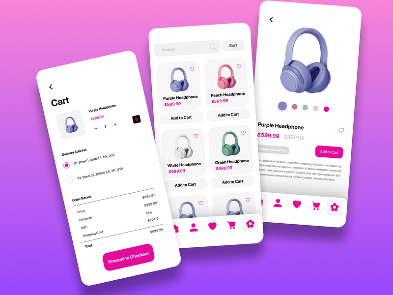 Cart UI designs, themes, templates and downloadable graphic elements on ...