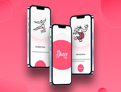 Dance Tuts App Intro app ui app ui design app ui ux dance app dance tuts app ui ui design