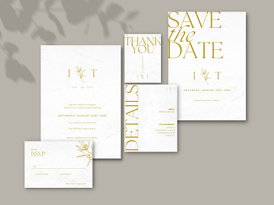 Modern Wedding Invitation Suite