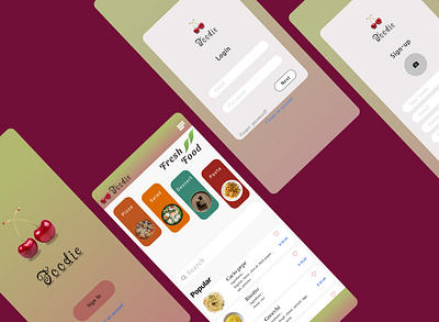 Online Food Delivery App app branding design logo typography ui ux