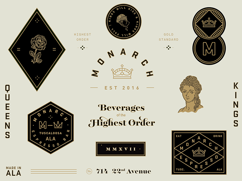 Monarch Brand Elements By Todd Durkee On Dribbble